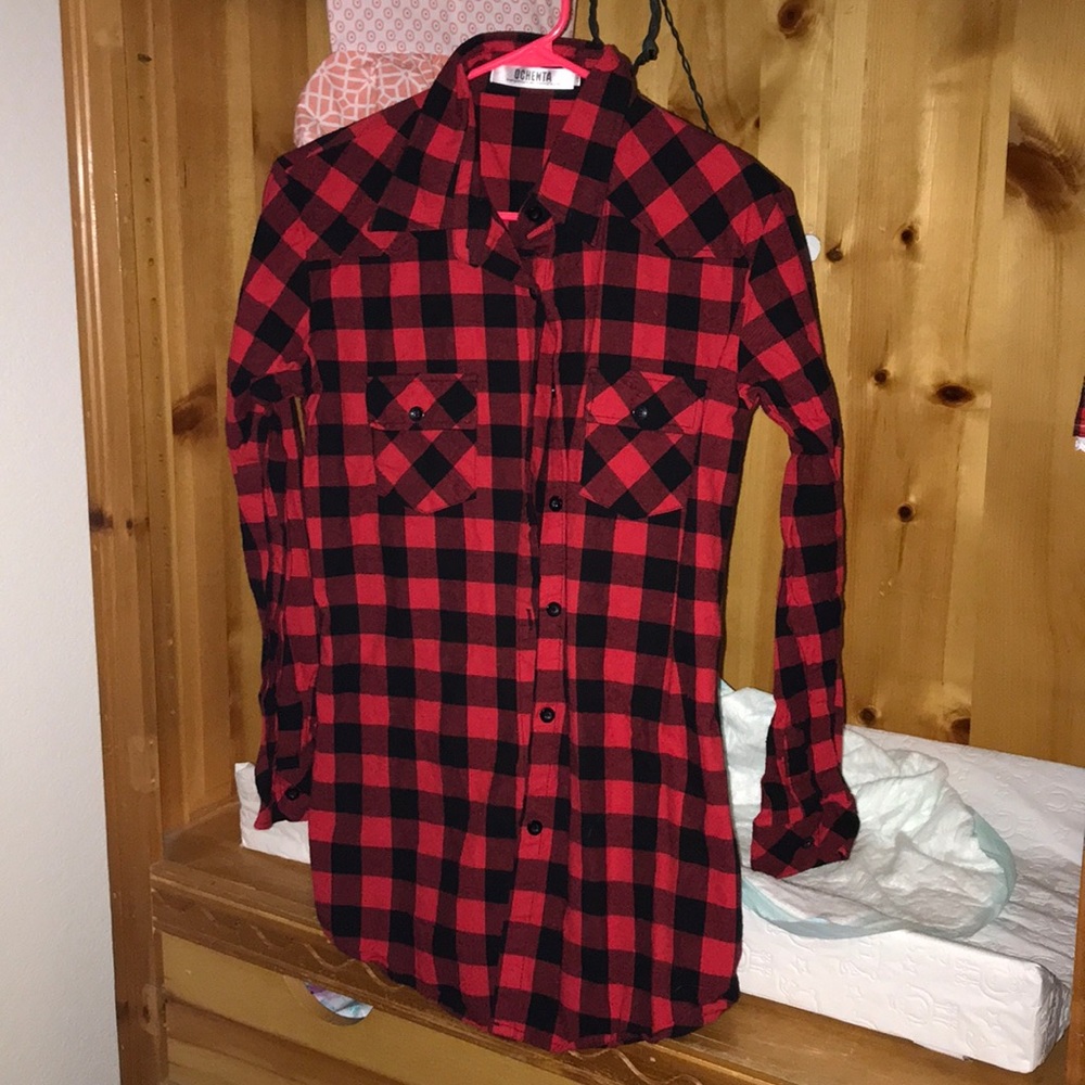 Black and red flannel